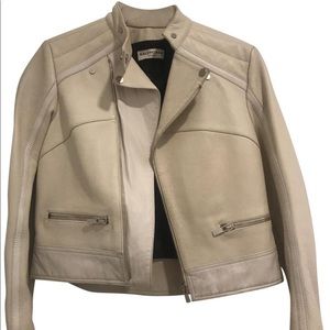 COPY - Balenciaga Leather Jacket Cream - Women’s Size 40